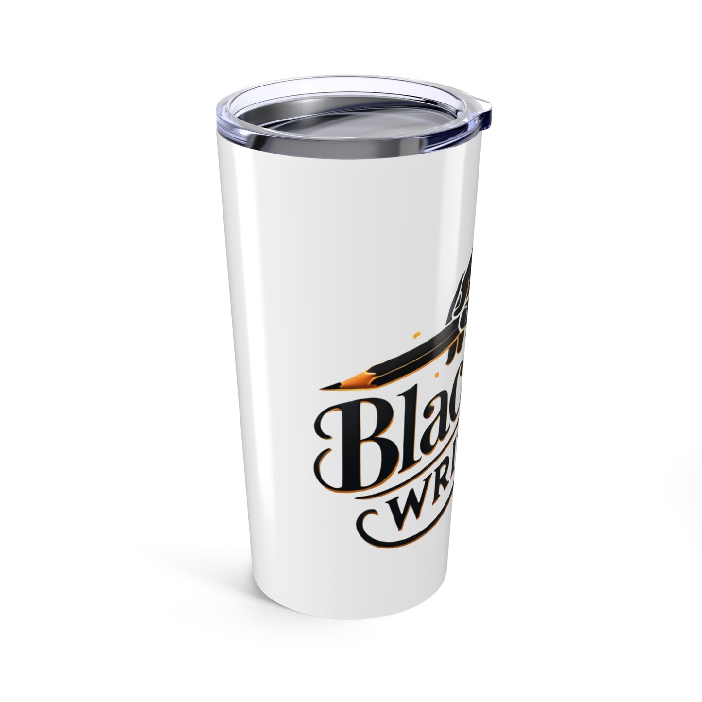 Black Men Write Too 20 oz Stainless Steel Tumbler – Inspirational Travel Mug for Writers, Authors, and Creatives