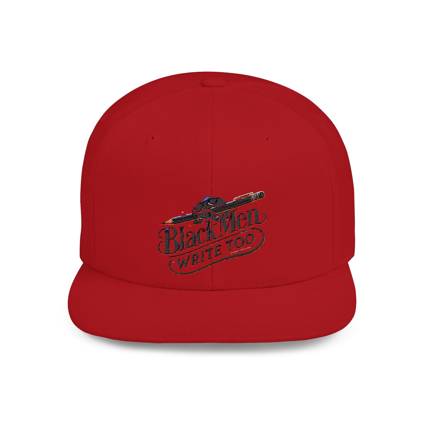 Black Men Write Too snapback hat, Flat bill cap for Black writers and creatives, Representation hat with empowering message, Gift for Black male authors, poets, and storytellers, Inspirational hat for daily wear and writing communities