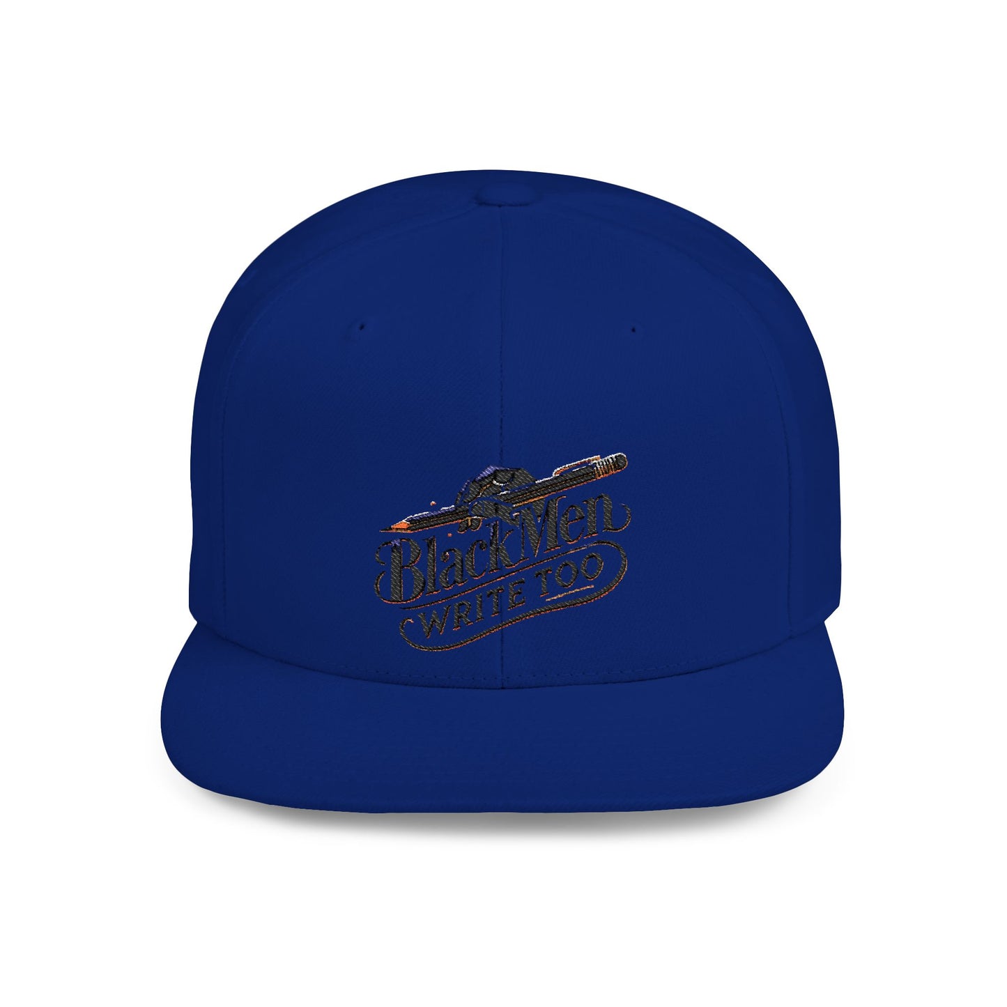 Black Men Write Too snapback hat, Flat bill cap for Black writers and creatives, Representation hat with empowering message, Gift for Black male authors, poets, and storytellers, Inspirational hat for daily wear and writing communities