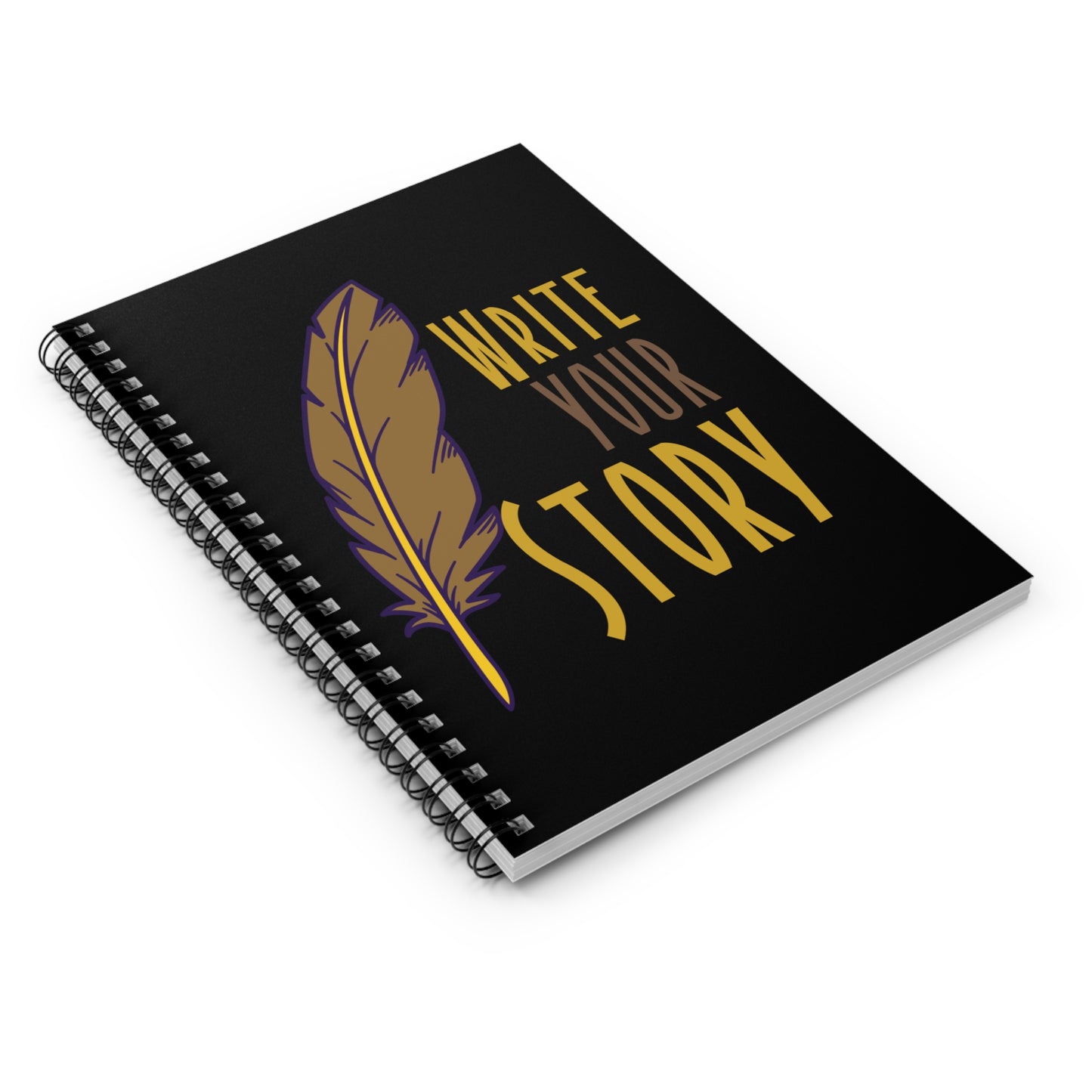Write Your Story notebook, Inspirational spiral notebook for writers, Motivational writing journal for students and creatives, Unique notebook for journaling and poetry, Perfect gift for aspiring authors and storytellers